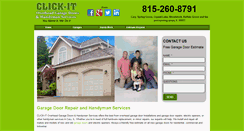 Desktop Screenshot of clickitgaragedoors.com